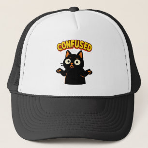 Casquette Chat noir confus