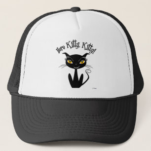 Casquette Chat noir fantaisiste ici minou, minou!