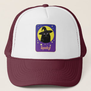 Casquette Chat noir sorcière personnalisée Halloween Art Des