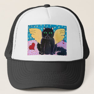 Casquette Chat pelucheux d'ange