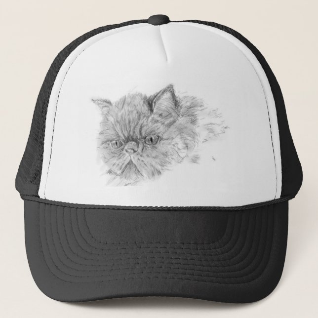 Casquette chat persan (Devant)