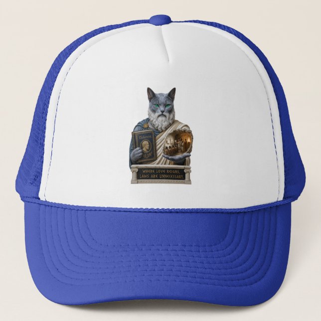 Casquette Chat Platoon Bleu Russe (Devant)