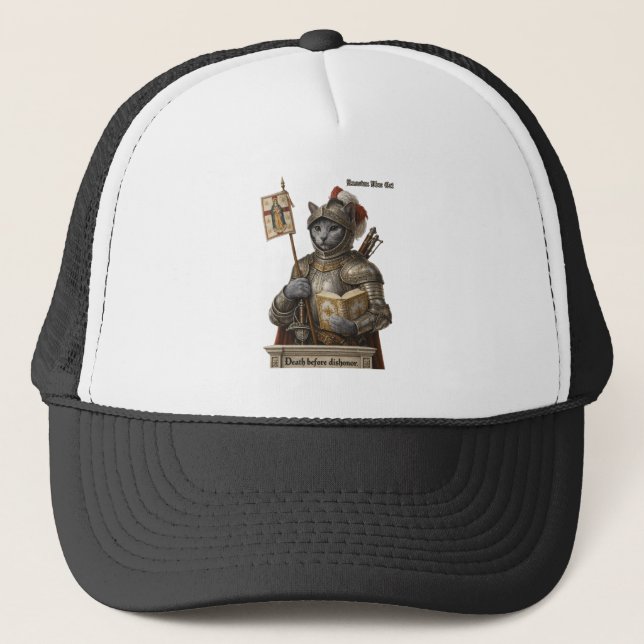 Casquette Chat Russe Bleu Conquistador – Honneur & Héritage (Devant)