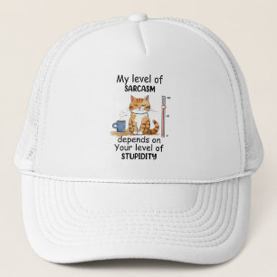 Casquette Chat sassy et mignonne orange
