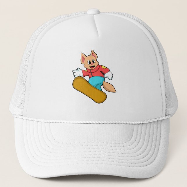 Casquette Chat Snowboard Sports (Devant)