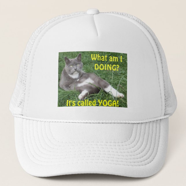 Casquette Chat Yoga (Devant)