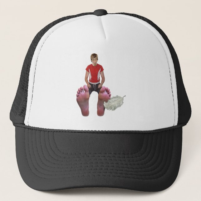 Casquette Chatouillez mes pieds aussi (Devant)