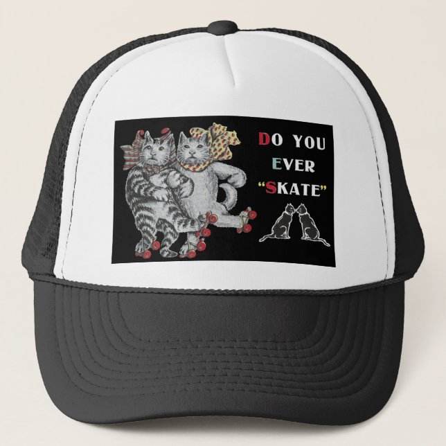 Casquette Chats de Rollerskating (Devant)