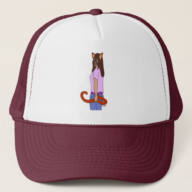 Casquette chatte fille   (Devant)