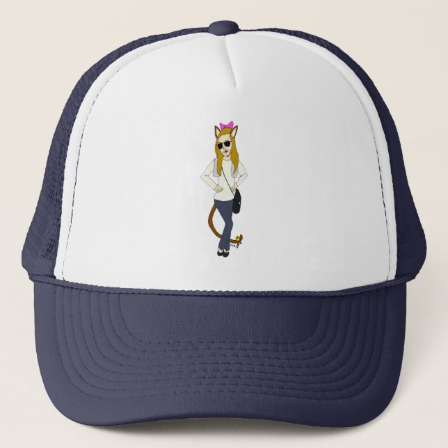 Casquette chatte fille   (Devant)