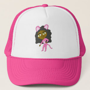 Casquette chatte rose fille    