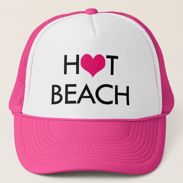 Casquette CHAUD de camionneur de PLAGE (Devant)