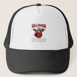 Casquette Chaudron ailé de chauve-souris d'Halloween Sorcièr