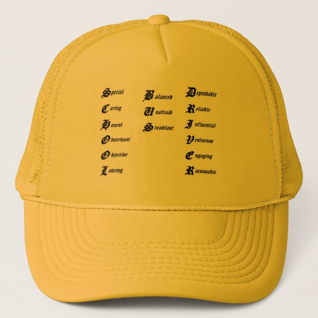 Casquette Chauffeur d'autobus scolaire (Devant)