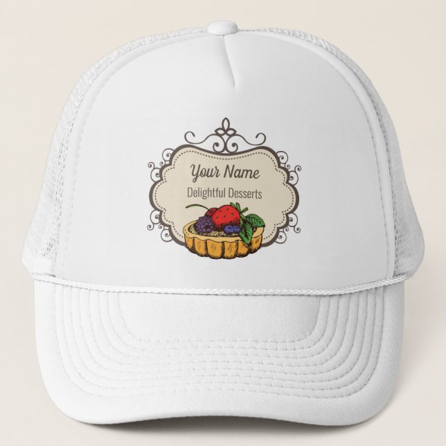 Casquette Chef pâtissier personnalisable (Devant)