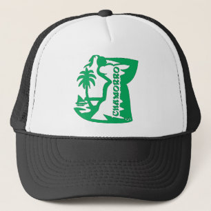 Casquette Chef tenant une pierre de latte.  Joint de la Guam