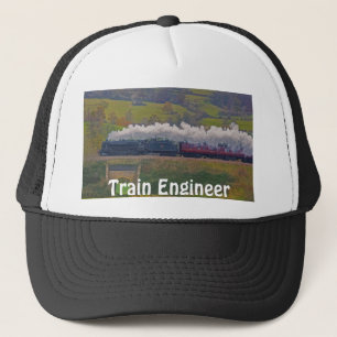 Casquette Chemin de fer Enthousiaste Steam Train Engineer Se