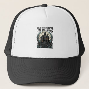 Casquette Chemise de citation de maison hantée gothique vint