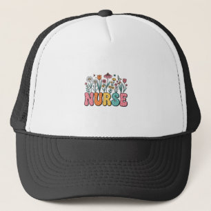 Casquette Chemise de style vintage à lettres bulles infirmiè