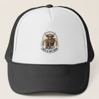 Casquette Chemise de vache de baseball avec mascotte de café
