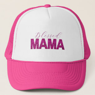 Casquette Chemise Mama Bénie avec Texte Floral Rose - Person
