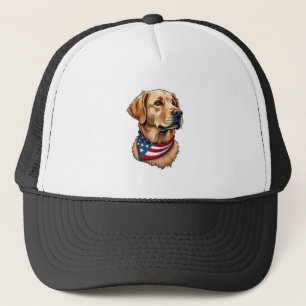 Casquette Chemise Vintage Tête de Golden Retriever Patriotiq