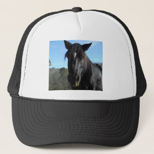 Casquette Cheval à bascule noir secouru