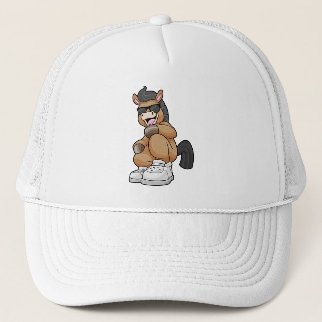 Casquette Cheval avec de grandes chaussures (Devant)