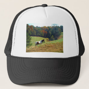 Casquette Cheval blanc et Brown, étang d'automne