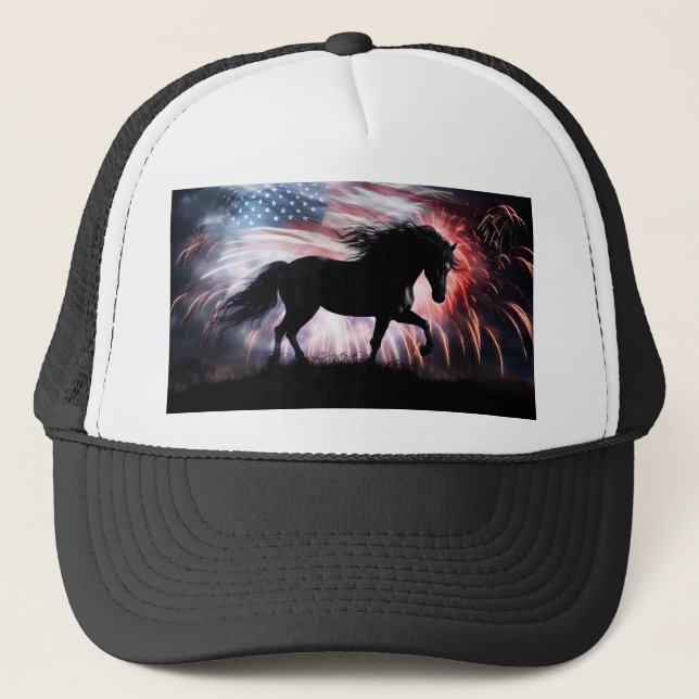 Casquette Cheval et drapeau Pays Ouest (Devant)