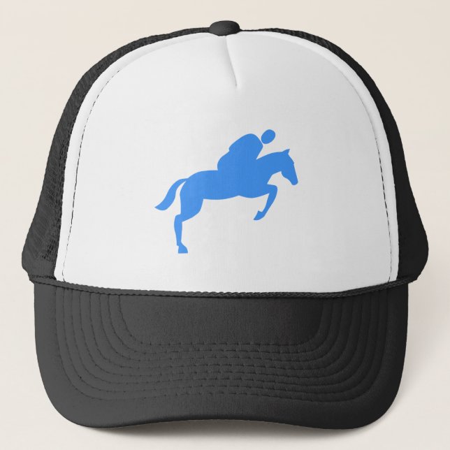 Casquette Cheval Jumping - Bébé Bleu (Devant)