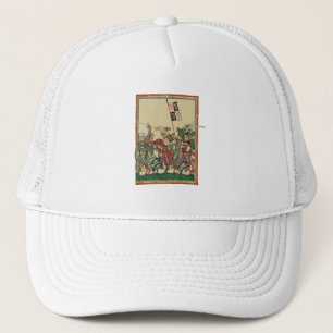 Casquette Chevalier Chargement, Manesse de Codex du XIVe siè