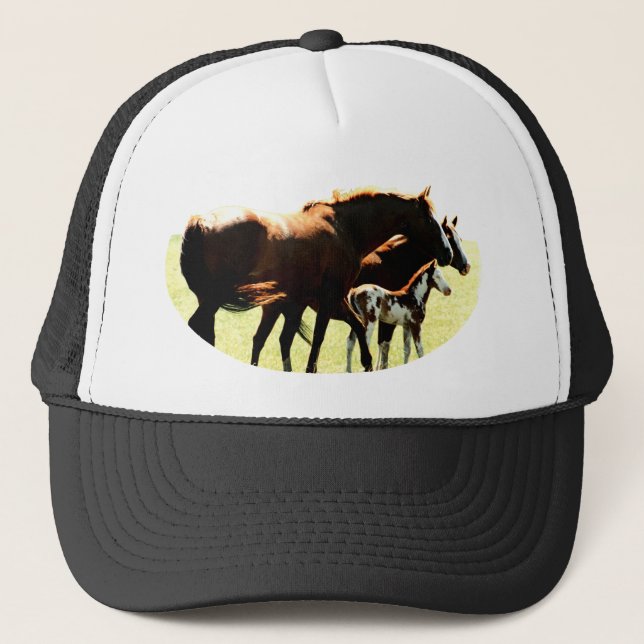 Casquette Chevaux et image du poulain (Devant)