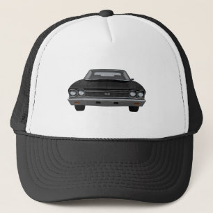 Casquette Chevelle 1968 solides solubles : Finition noire