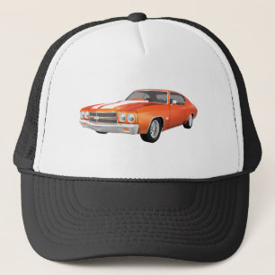 Casquette Chevelle 1970 solides solubles : Finition orange :