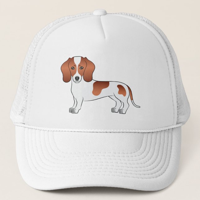 Casquette Cheveux courts Rouges Dachshund mignon chien de de (Devant)