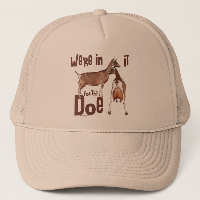 Casquette Chèvres dedans pour Doe Dairy Chèvres Cadeaux (Devant)