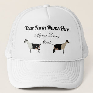 Casquette Chèvres laitières alpines personnalisées