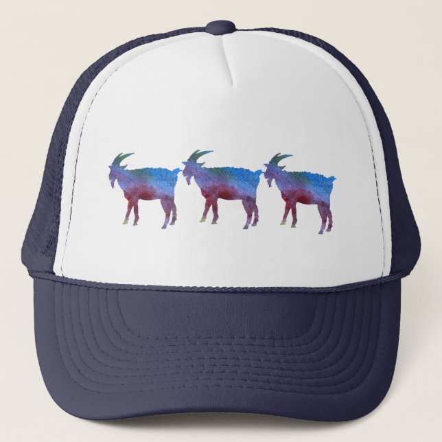 Casquette Chèvres lavées par couleur (Devant)