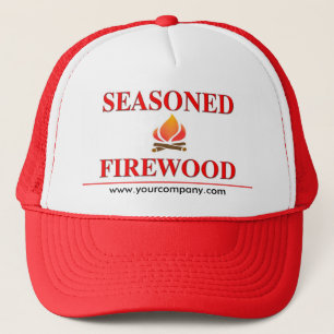 Casquette chevronné de bois de chauffage,