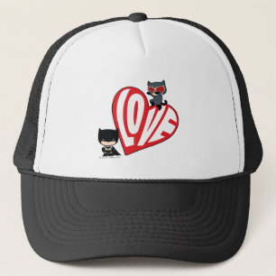 Casquette Chibi Catwoman rebondit sur Batman