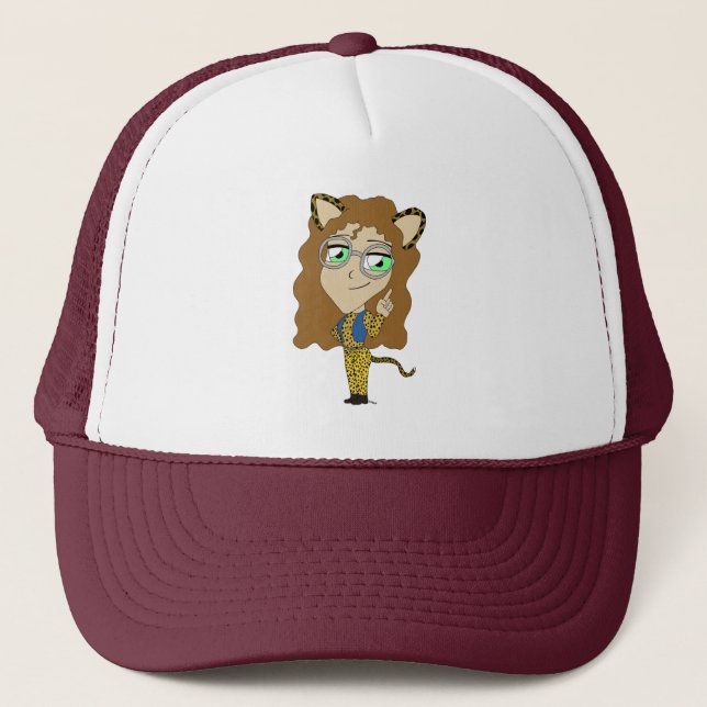 Casquette chibi chatte fille  (Devant)