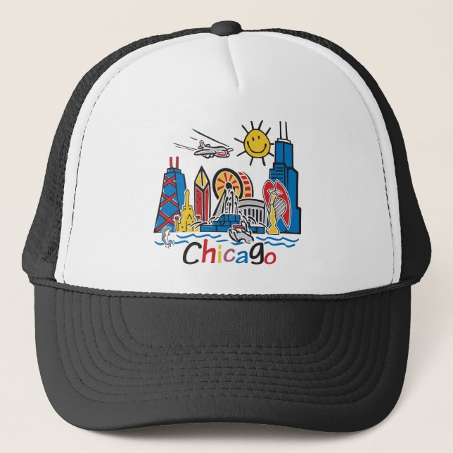 Casquette Chicago Kids Skyline (Devant)