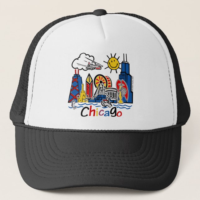 Casquette Chicago Kids Skyline (Devant)