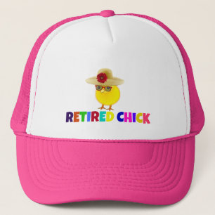 Casquette Chick à la retraite, si mignon, design populaire,