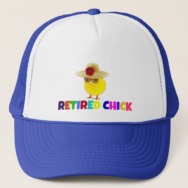 Casquette Chick retraité, si mignon, (Devant)