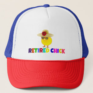 Casquette Chick retraité, si mignon, chapeau de camion