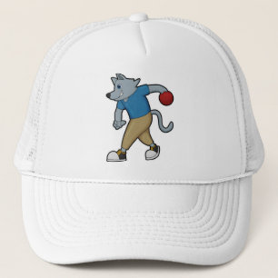 Casquette Chien à Bowling avec Bowling balle