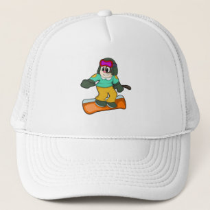 Casquette Chien à Snowboard Sports