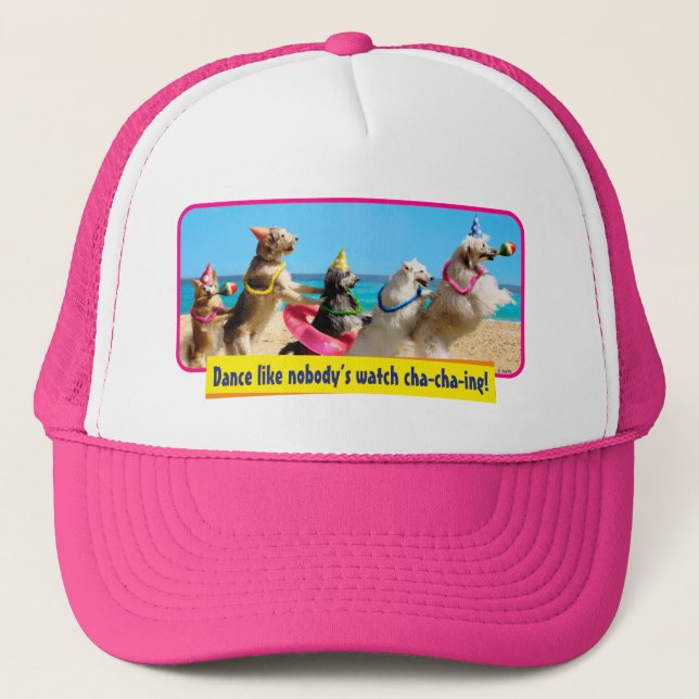 Casquette Chien Anniversaire Conga Line (Devant)